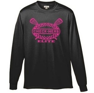Picture of Check-Hers - Adult LS Wicking T-Shirt
